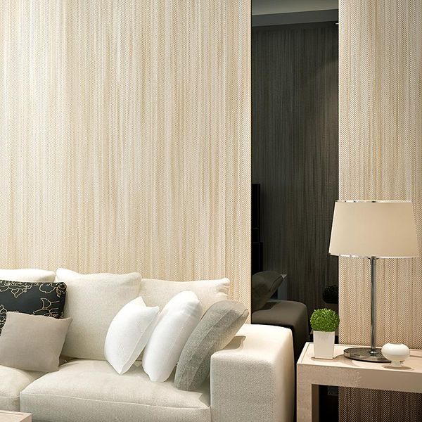 

wallpapers cheng shuo modern minimalist color plain woven wallpaper linen vertical stripes bedroom