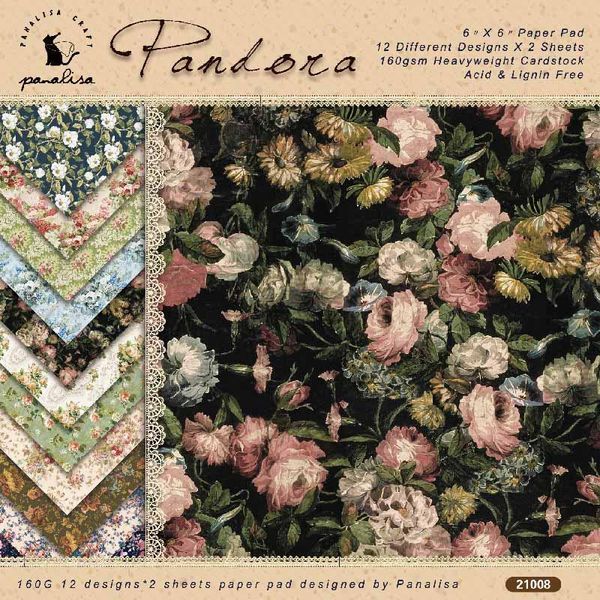 

other arts and crafts multi purpose for decoration flower pattern vintage style one-sided background pad card scrapbooking paper 24 sheets/p