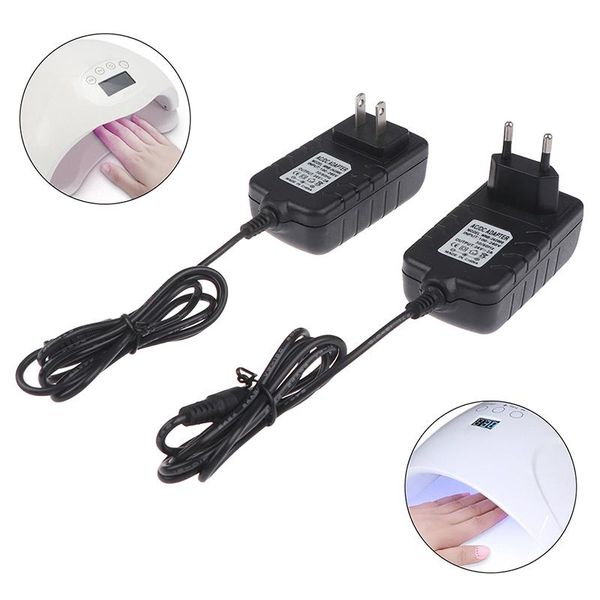

nail dryers 1pc 24v 2a eu/us power supply adapter for uv led lamp dryer art tools