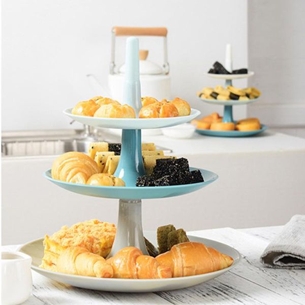 

creative 3 layer fruit pastry tray multipurpose afternoon dessert rack detachable weddings party decoration lc other bakeware