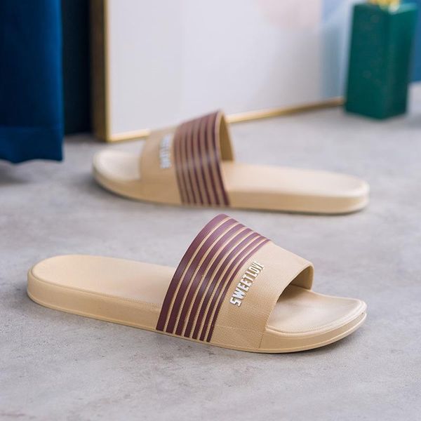 

slippers summer women home indoor bathroom flat woman bath non-slip soft bottom, Black