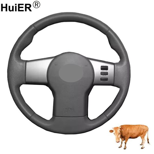 

steering wheel covers hand sewing car cover wrap braid cow leather for pathfinder iii 2004-2014 xterra frontier styling