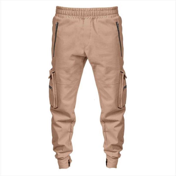 

casual cargo many pockets trouser women pants plus size m 4xl fashion loose joger male jogging, Black