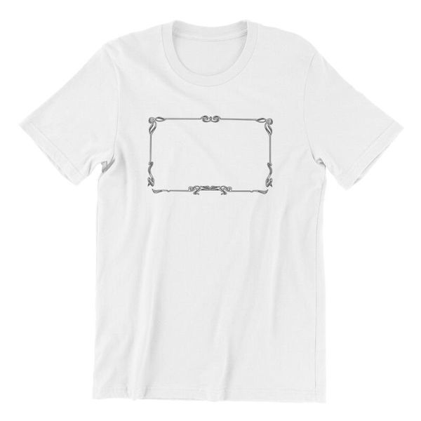 

men's t-shirts vintage punk anime round collar -pictures-flower 112757, White;black