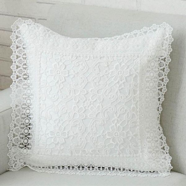 

cushion/decorative pillow lace embroidery cushion cover sofa bed room car home wedding decorative pillowcase