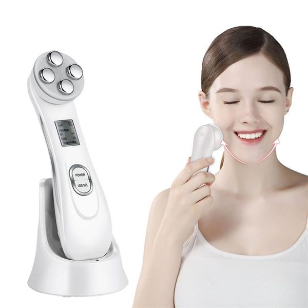 

beauty instrument micro current radio frequency ems skin rejuvenation injecting nutrition led light face massager electric massagers