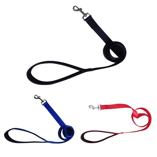 

dog collars & leashes 1.2 m nylon rope traction 3 colors pet walking training leash puppy belt supplies