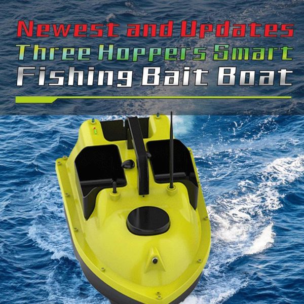 

fish finder gps 500m remote control rc fishing bait boat auto cruise 2kg loading 3 hoppers nesting with toys
