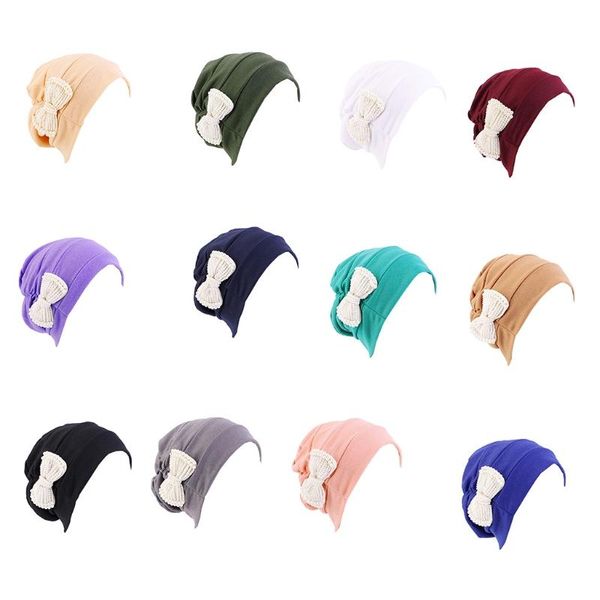 

beanies pearl bow wrap hair loss scarf cancer turban hat for indoor outdoor l5yb