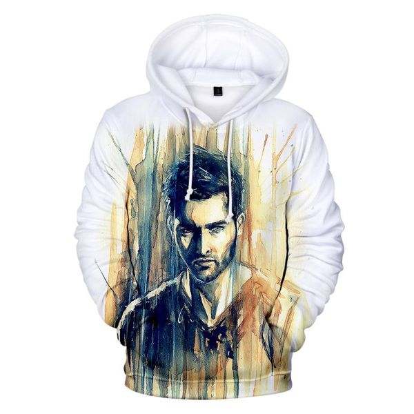 

men's hoodies & sweatshirts hoodie 3d print teen wolf fashion derekhale keep warm men black pullover 3d