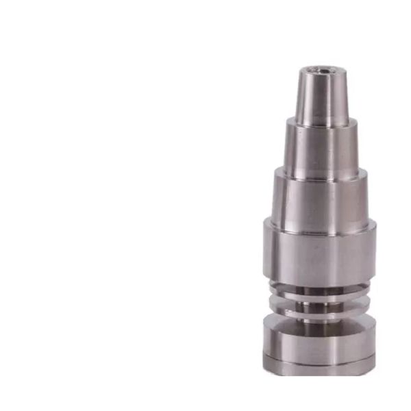 Macho Universal Domeless Ferramentas de Mão Titânio Prego 4 em 1 14mm 18mm Dual Função GR2 para Óleo de cera Tubos de água