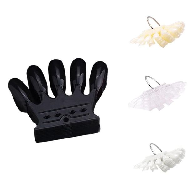 

nail art kits 10 pcs false tips sticks polish color card plates display swatches practice templates