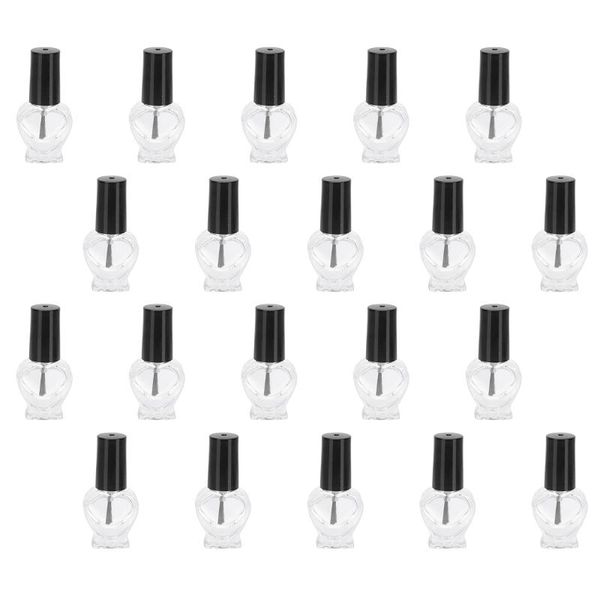 

storage bottles & jars 20pcs love-heart nail varnish holders empty polish