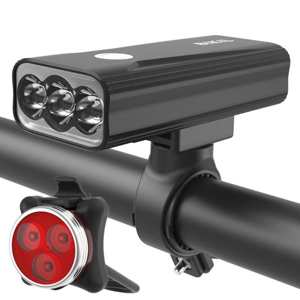 

bike lights 2021 usb rechargeable light front rear 1100 lumen led lanterna 5200 mah cycling lamp waterproof bicycle set