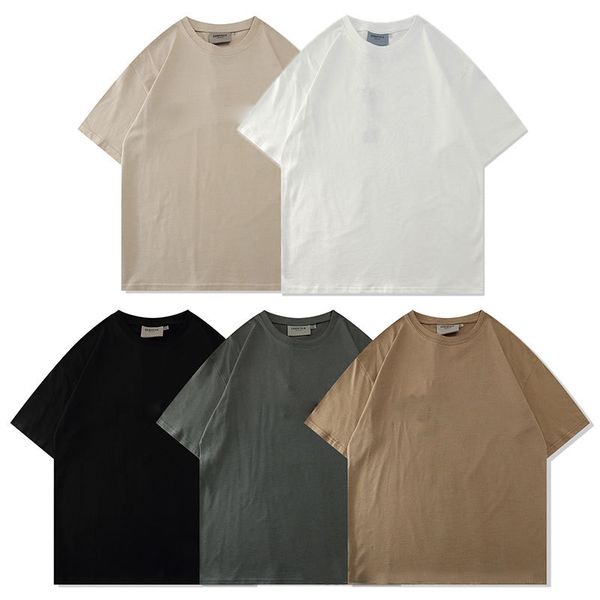 

luxurys designer t-shirt summer women short sleeve sweatshirt urban relaxed round neck loose letter plain cotton pullover clothing blouses, White;black