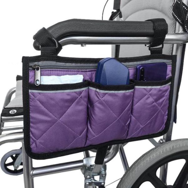 

storage bags wheelchair side pocket portable bag suitable for mobile equipment accessories, most walking wheels