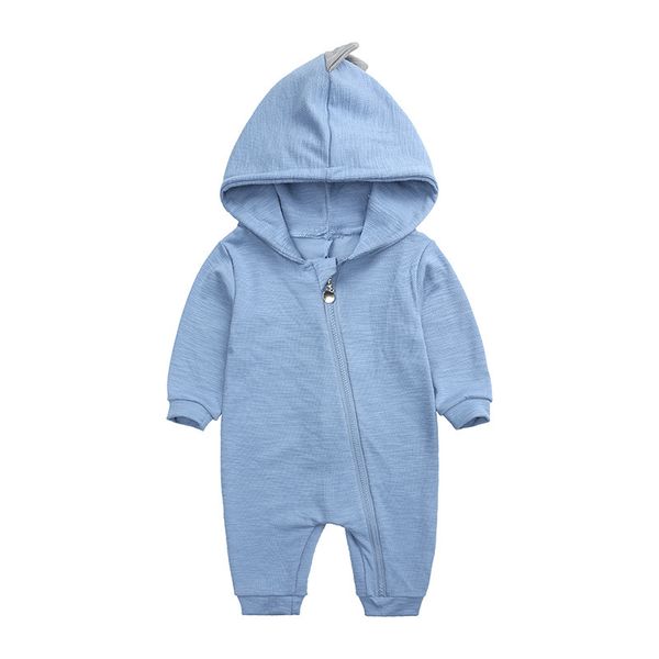 

baby girl clothes boys rompers costumes bodysuit children's hoodie clothing for newborn dinosaur pijama 210413, Blue