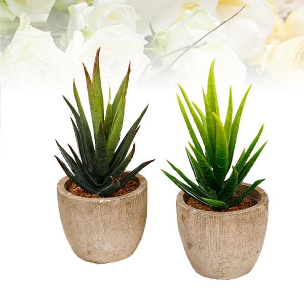 

pcs simulated succulent plant ornament fake landscape decors ornaments for home office balcony supplies (green, light gr decorative flowers