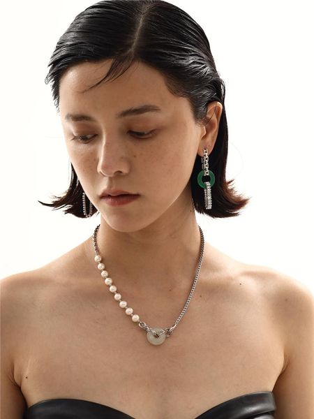 

chokers timeless wonder stunning natural pearl stone choker necklace for women designer jewelry punk ins trendy goth emo egirl mix 1411, Golden;silver