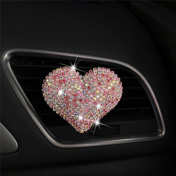 

car air freshener exquisite diamond perfume shape ladies conditioning decor heart