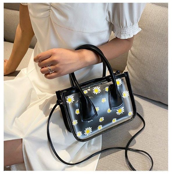 

evening bags summer small daisy jelly bag female 2021 trendy net red fashion transparent acrylic chain