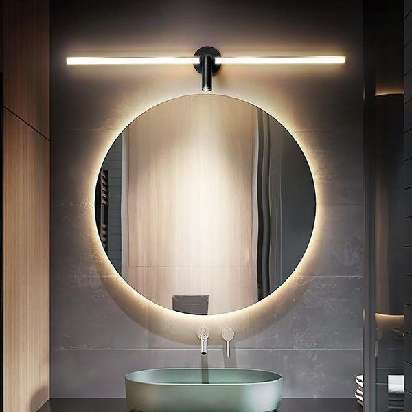 Lampade da parete moderne luci a specchio a led per bagno Home Deco 90-260V lampada da trucco 60/80/100/120cm luce bagno