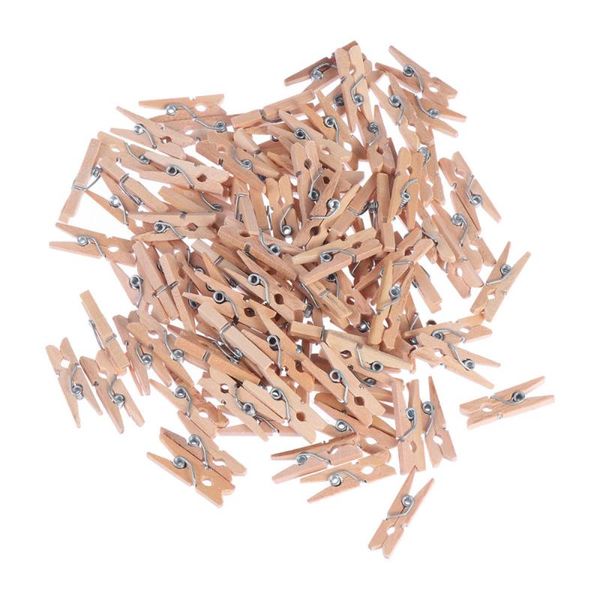 

clothing & wardrobe storage 100pcs 2.5cm wooden clothespins clothes pegs