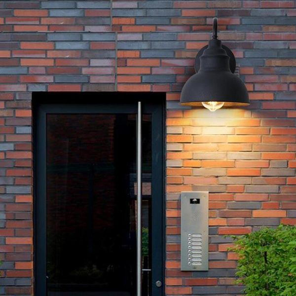 

retro outdoor wall light aluminum waterproof ip55 garden balcony lamps