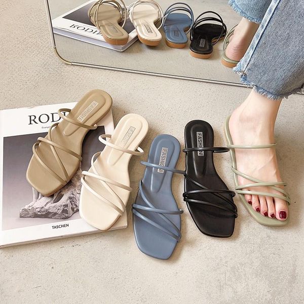 

women slippers female shoes woman beach ladies slides flats home house slipper outdoor footwear sandals flip flops, Black