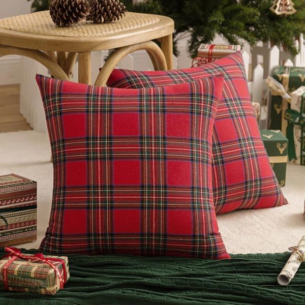 

cushion/decorative pillow 45x45cm classic plaids red throw sham, chrismas cushion,decorative sofa case,sofa couch cushion cover