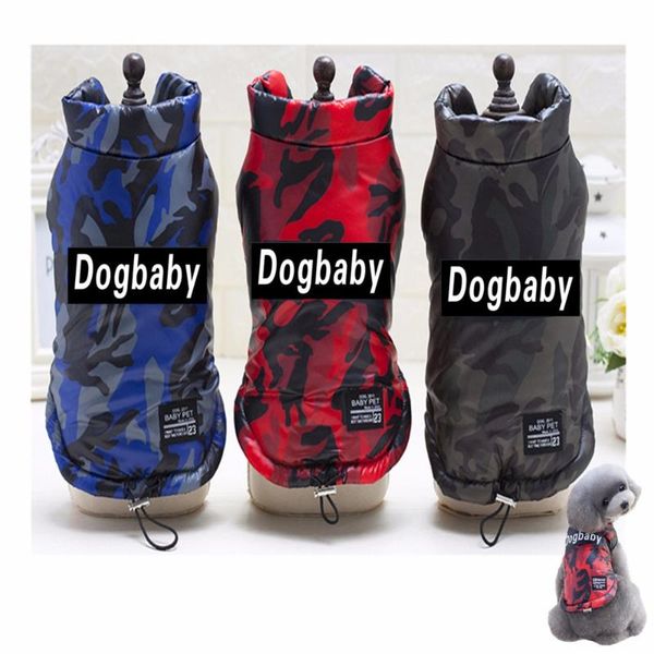 

brand thickness dogbaby pet vest cotton clothes camouflage winter puppy dog jacket coat for yorkshire parka apparel