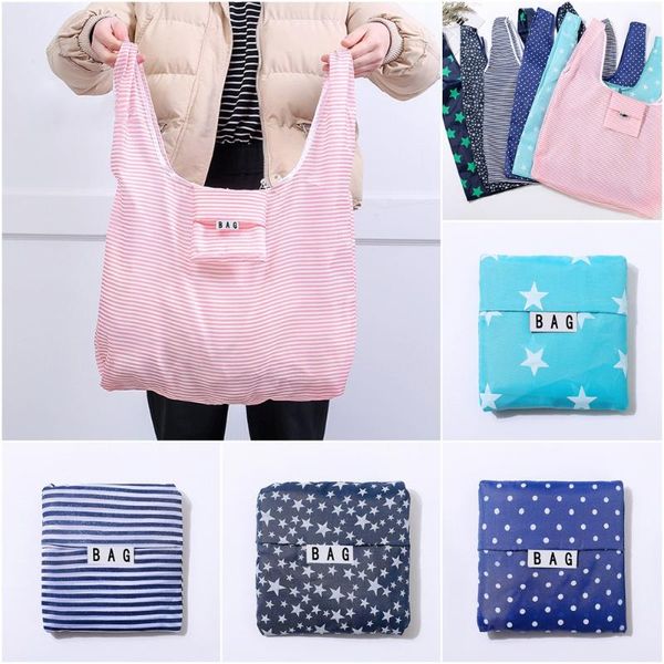 

shopping bags shoulder bag for women 2021 pouch reusable foldable portable large groceries canvas handbag red pink