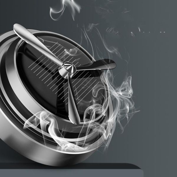 

car air freshener perfume holder solar rotating interior decoration solid