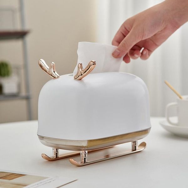 

tissue boxes & napkins cute plastic box desksled shape paper storage holder napkin organizer for home office wipes case