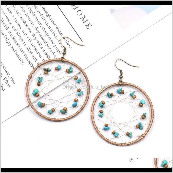 

fashion jewelry womens dream catcher drop round turquoise mosaic s391 kib6z dangle chandelier fioqh, Silver