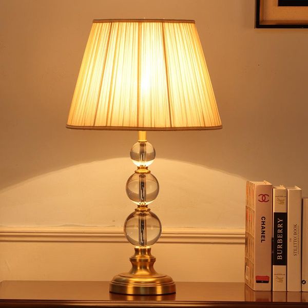 

table lamps simple modern crystal lamp european luxury k9 fashion creative living room bedroom study decorative