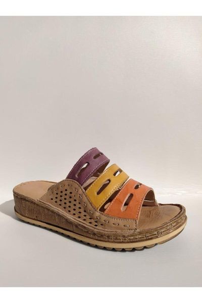 

slippers by78.1850 soft outsole women 's leather, Black