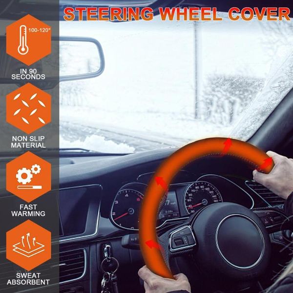 

steering wheel covers car protector heating cover for winter interior accessories