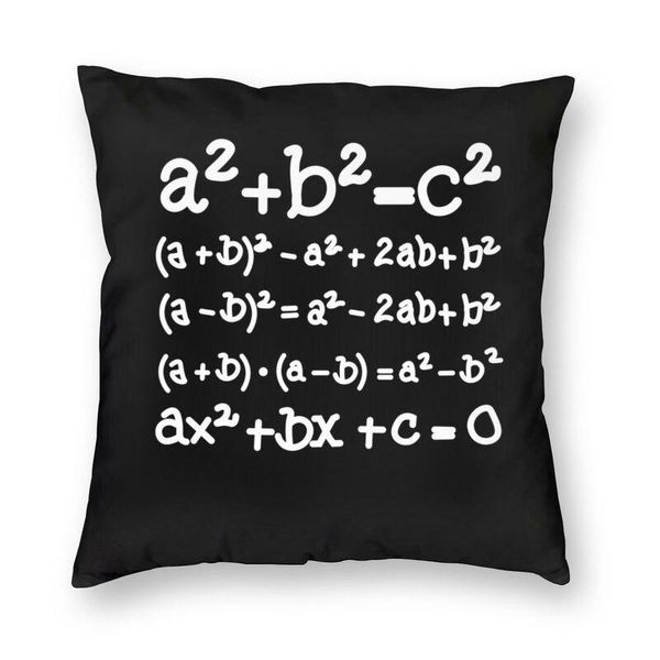 

cushion/decorative pillow fashion math formula throw cover decoration custom mathematics science teacher cushion 40x40cm pillowcover for sof
