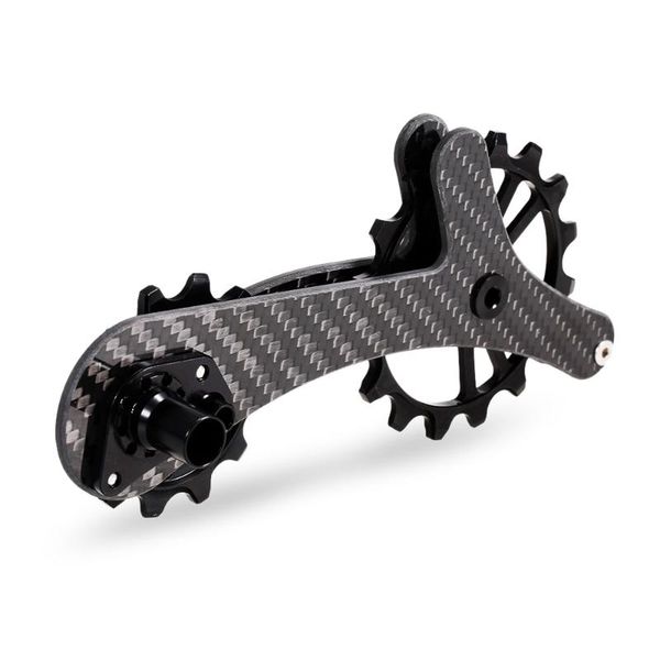 

bike derailleurs derailleur pulley bicycle rear jockey wheel set 16t+12t ceramic bearing guide roller idler lightweight carbon fiber