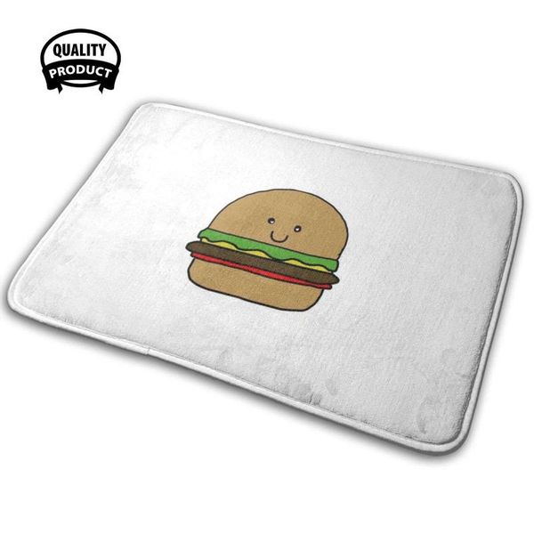 

cute hamburger comfortable door mat rug carpet cushion asthetic carpets