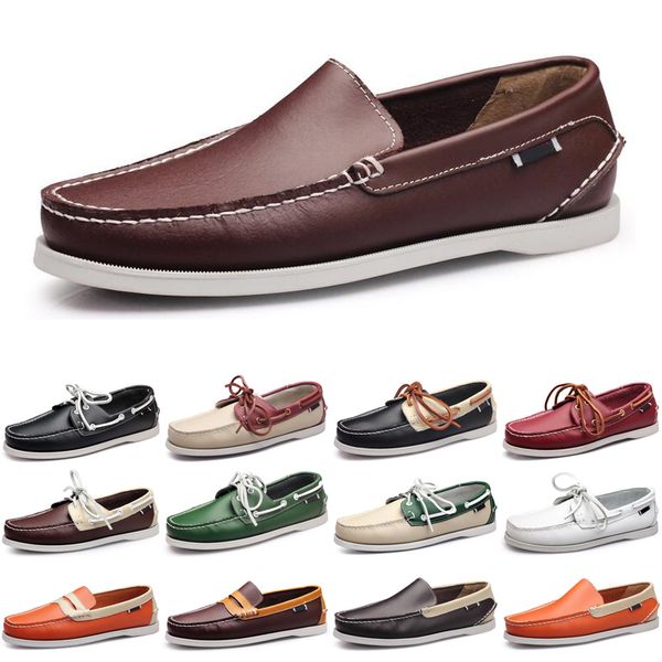 

discount luxury men casual shoes black loafers outdoor flat slip on fashion mens trainers sneakers size 40-45 color25