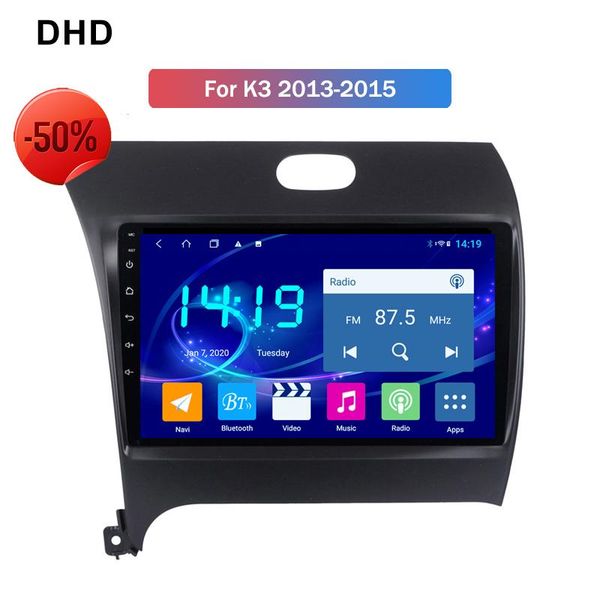 

player 4gb android 9.0 ips full touch screen 9 inch gps navigation for kia cerato forte 2013 2014 stereo bluetooth head unit car dvd