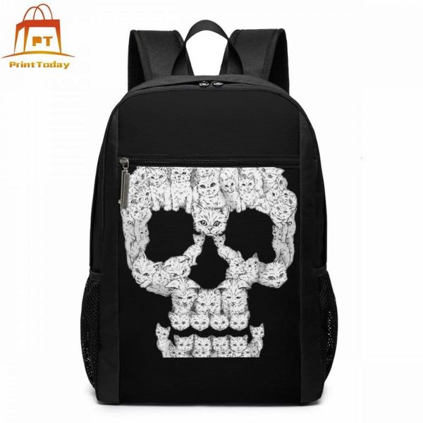 

backpack skull backpacks teenage bag multifunction trending men - women pattern sports bags