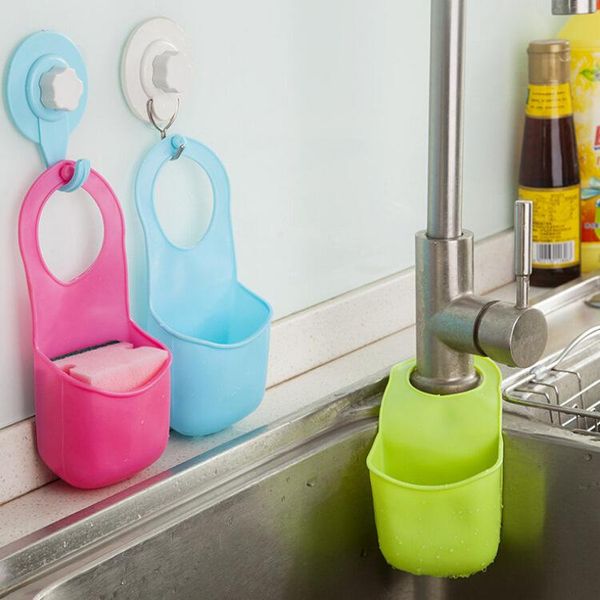 

storage baskets 1 pcs kitchen sink sponge holder bathroom hanging strainer organizer box rack