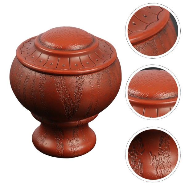 

other home decor 2pcs retro versatile curtain rod end stylish rail dark red