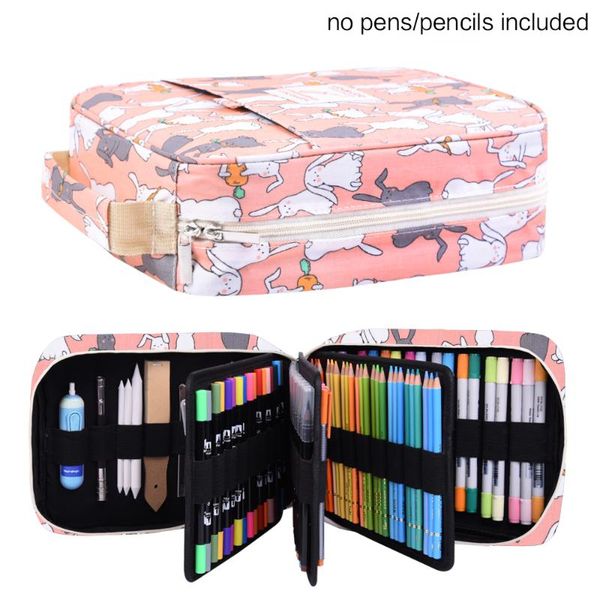 

pencil bags 202 colored pencils case large capacity pen storage bag zipper for kids adults
