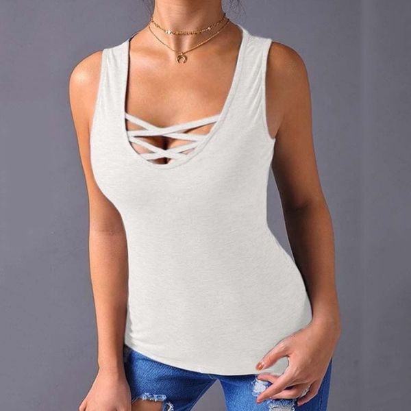 

women's t-shirt womens sports vest yoga running singlet t shirt sleeveless summer string short women s-3xl janf, White
