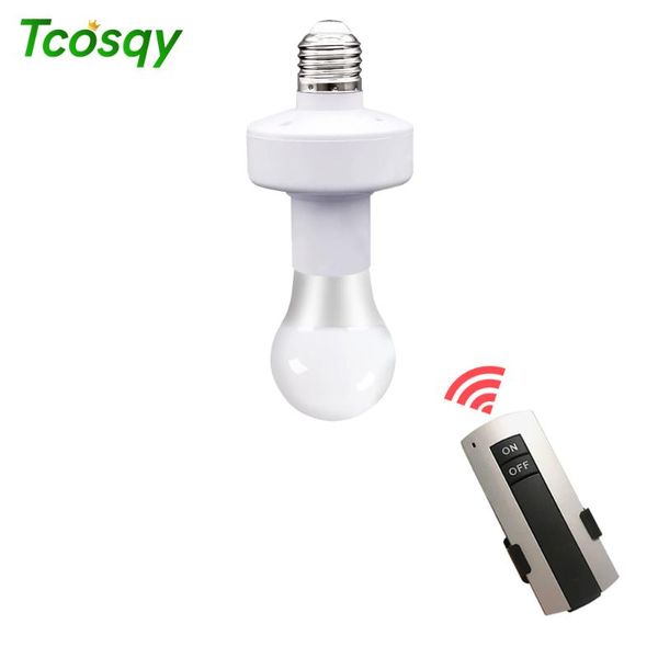 

lamp holders & bases tcosqy remote control bulb base smart wireless installation kitchen bedroom living room convenient lighting e27 ac led