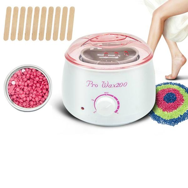 

electric nose & ear trimmers wax heater waxing machine for hair removal body epilator paraffin kit with 300g beans 1 chauffe cire